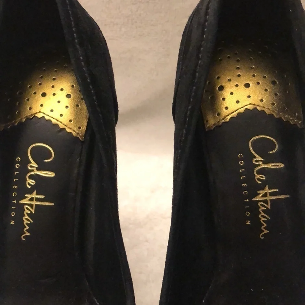 Cole Haan Collection Black Suede 5” Heel Nike air Size 5B